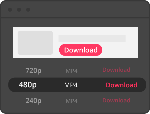 Select the video quality to download porn