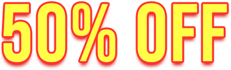 Save 50% off