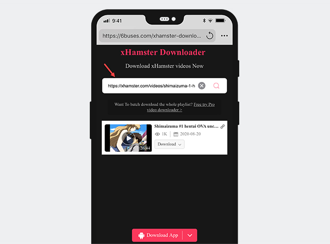 Save from xHamster with Documents