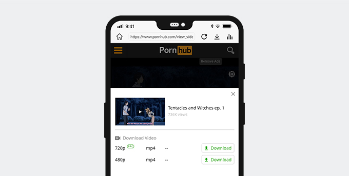 Download Pornhub videos on Android