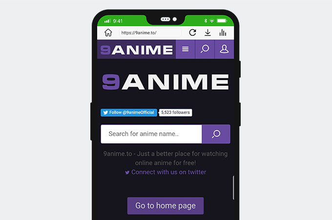Visit 9Anime.to official site