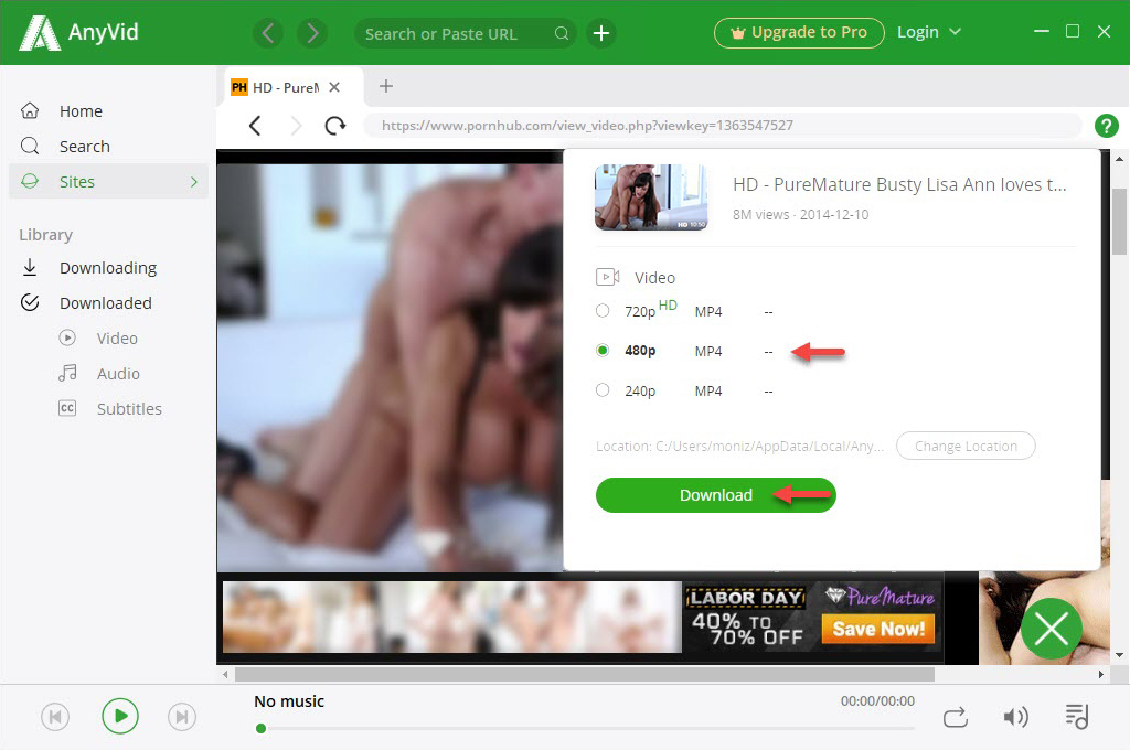 Indian porn download with a video downloader